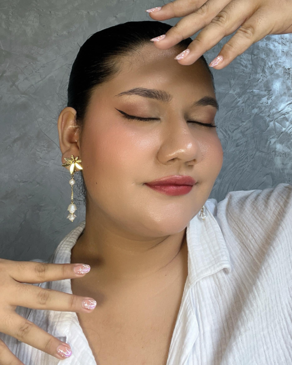 Aretes en flor de perla