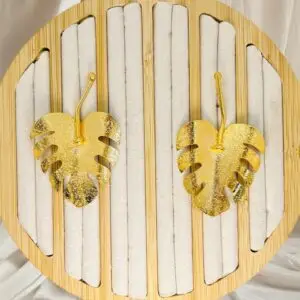 Aretes hoja de plantano