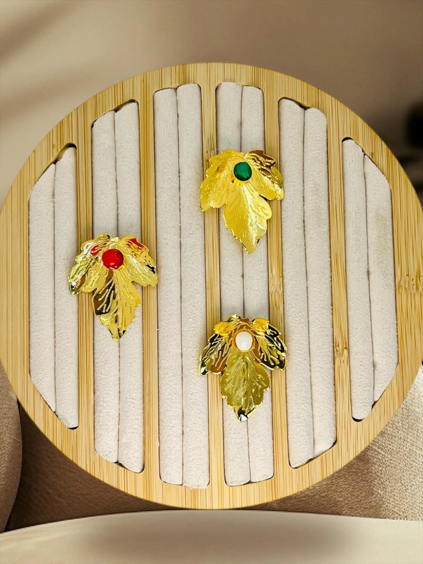 aretes ceiba de hoja