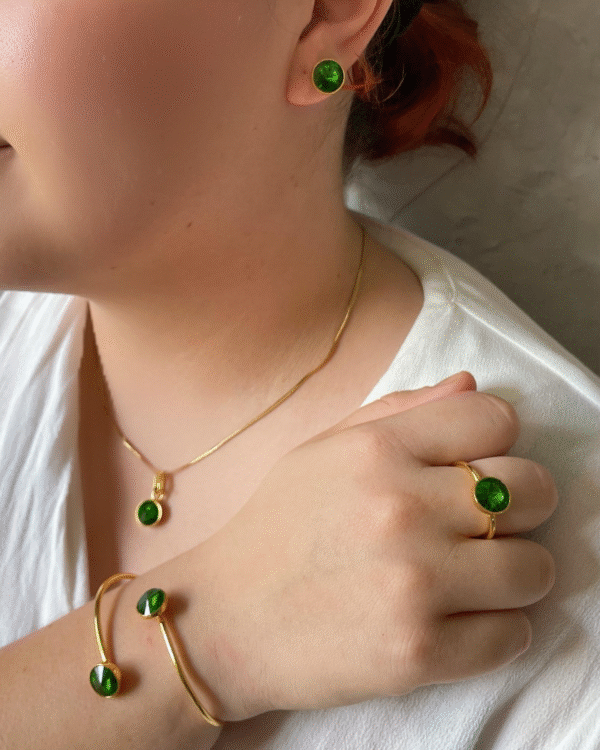 Set completo verde esmeralda